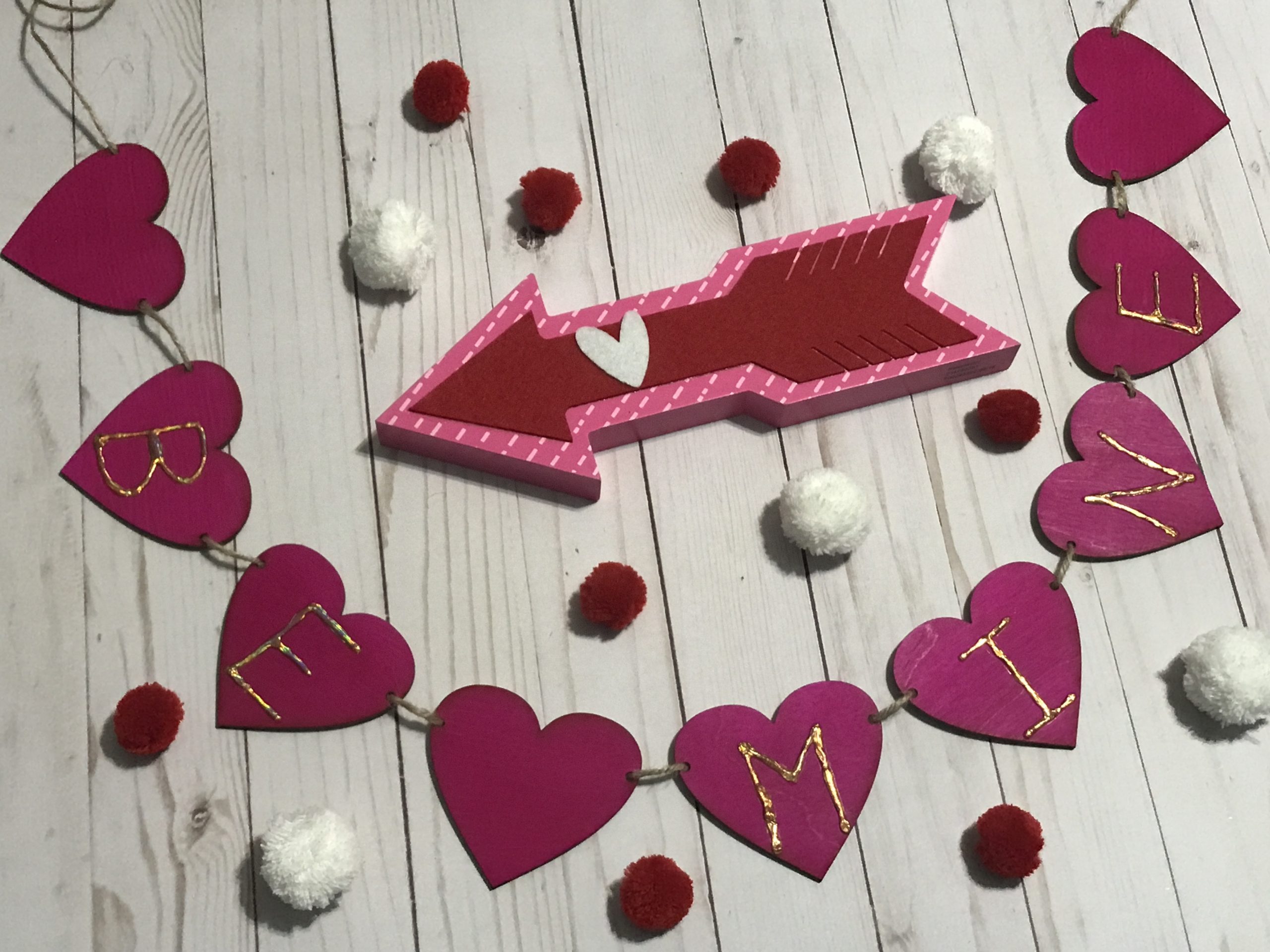 Foil Red Heart Cutout Decoration - 4