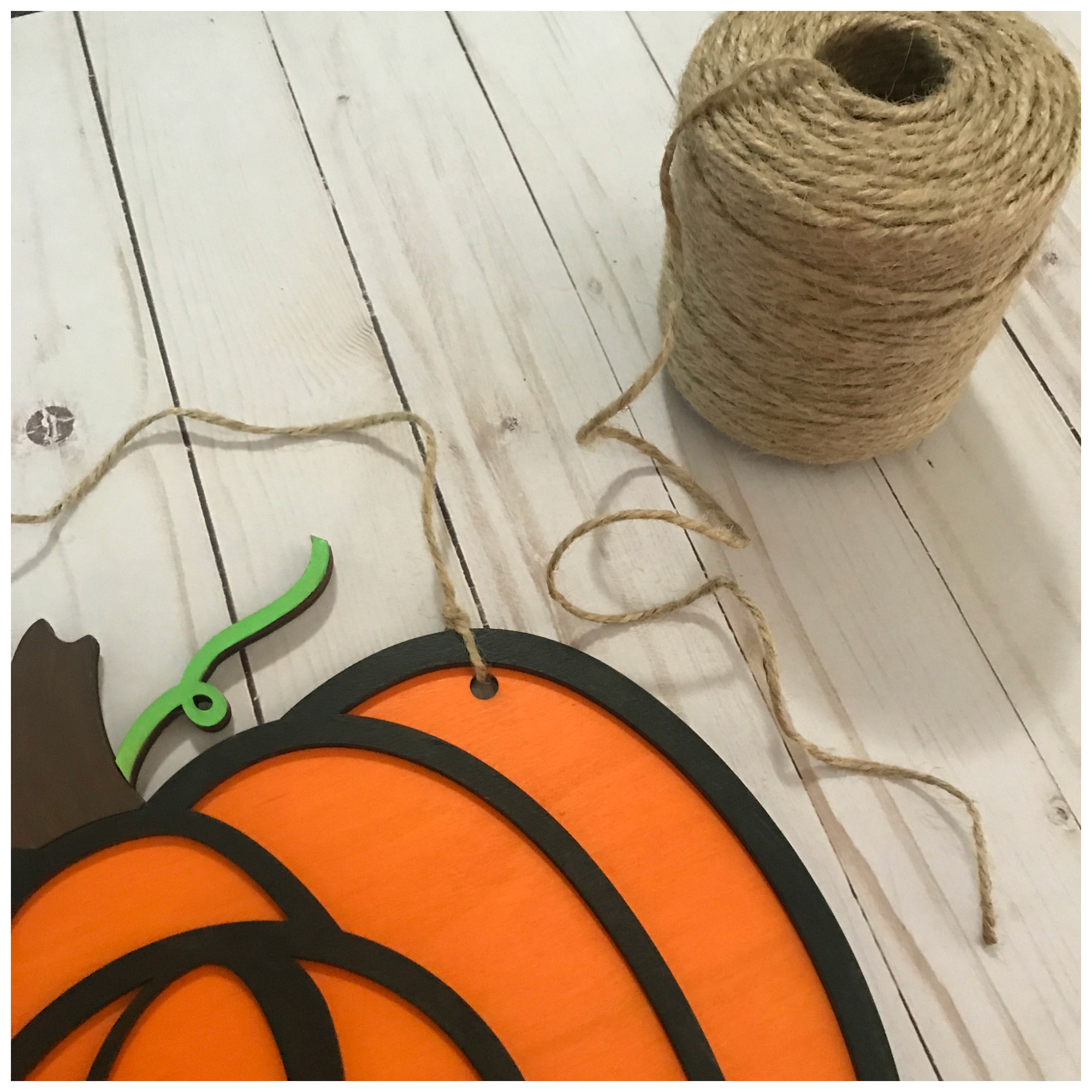 Wooden Pumpkin Door Hanger A Sweet Berry Designs Blog