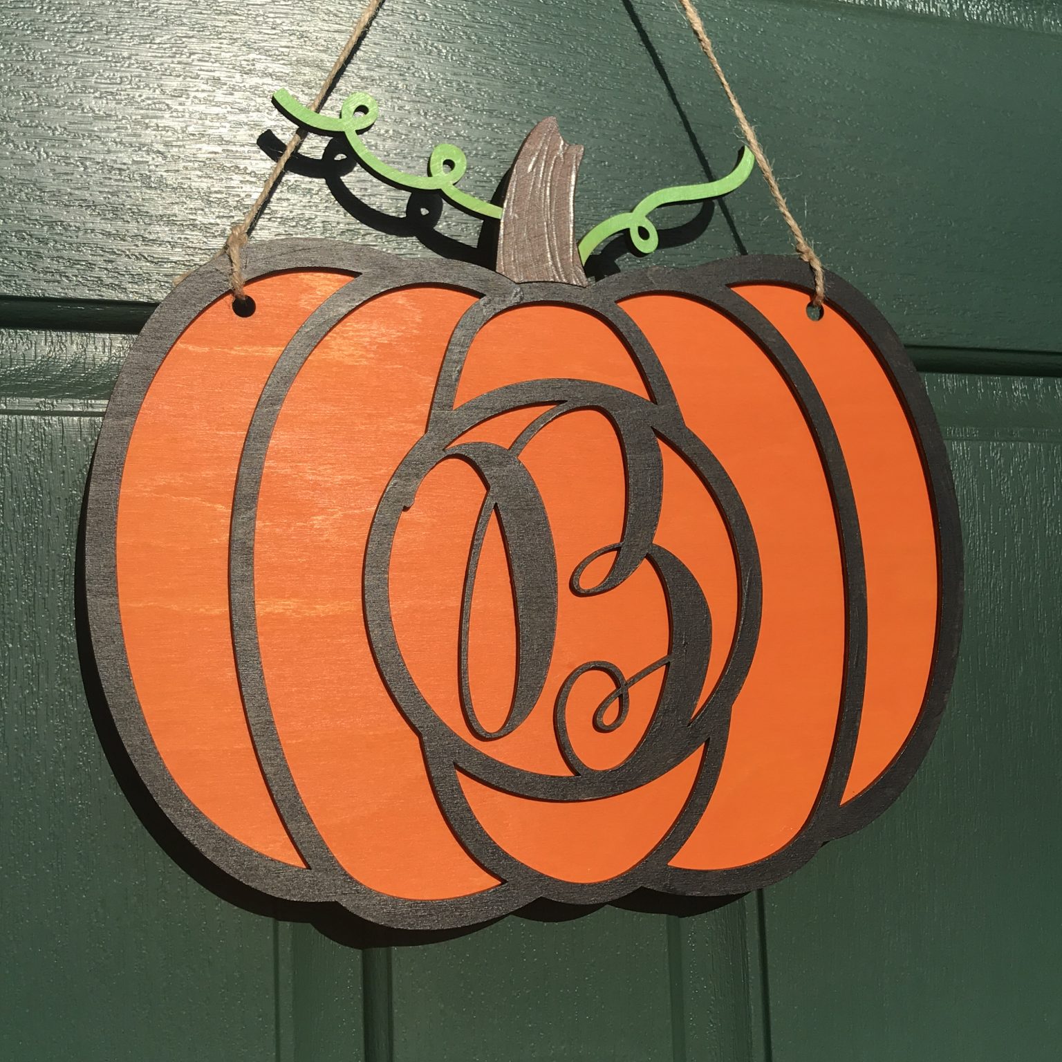 Wooden Pumpkin Door Hanger A Sweet Berry Designs Blog